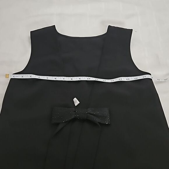 H&M Bow-Front Sleeveless Mini Dress Black Small - Picture 8 of 16